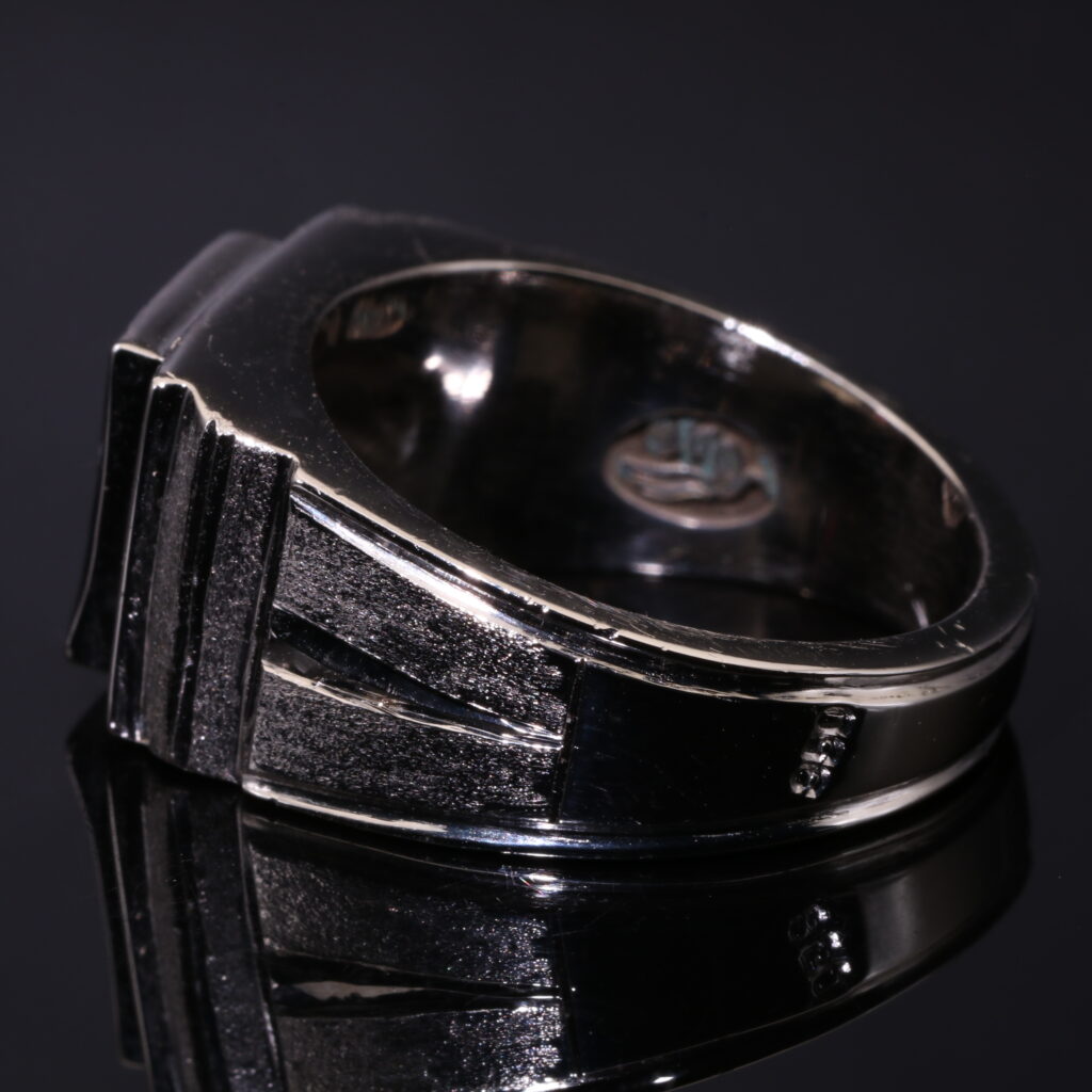انگشتر نقره گارنت A+ کد 12520 — تصویر ۳
