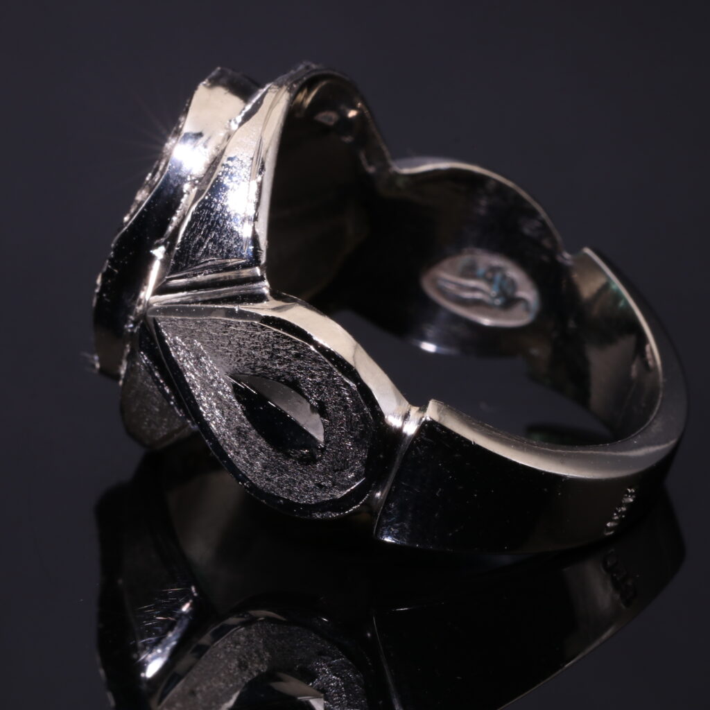 انگشتر نقره زمرد زامبیا A+ کد 12552 — تصویر ۳